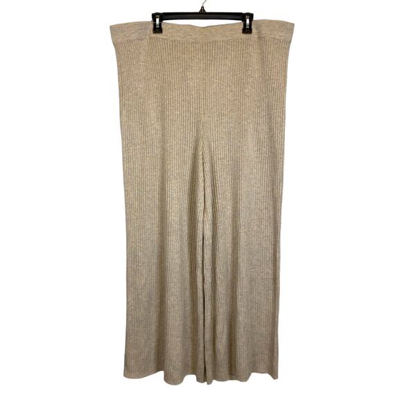 New The Drop Catalina Wide Leg Sweater Pant Women Sz 3X Pull-On Ribbed Comfort - Picture 5 of 15